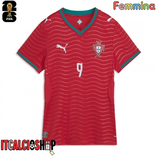 Portogallo Goncalo Ramos #9 Prima Maglia Femmina Mondiali 2026 Manica Corta